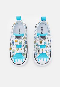 Converse CHUCK TAYLOR ALL STAR ICE POP PRINT UNISEX - Matalavartiset tennarit - white/baltic blue/lime rave/goldtone