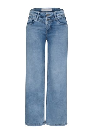 Street One Studio, MID WAIST WIDE LEG JEANS IM LOOSE FIT - Wide Leg - light blue random wash