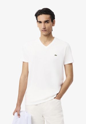 Lacoste, T-shirt basic - blanc