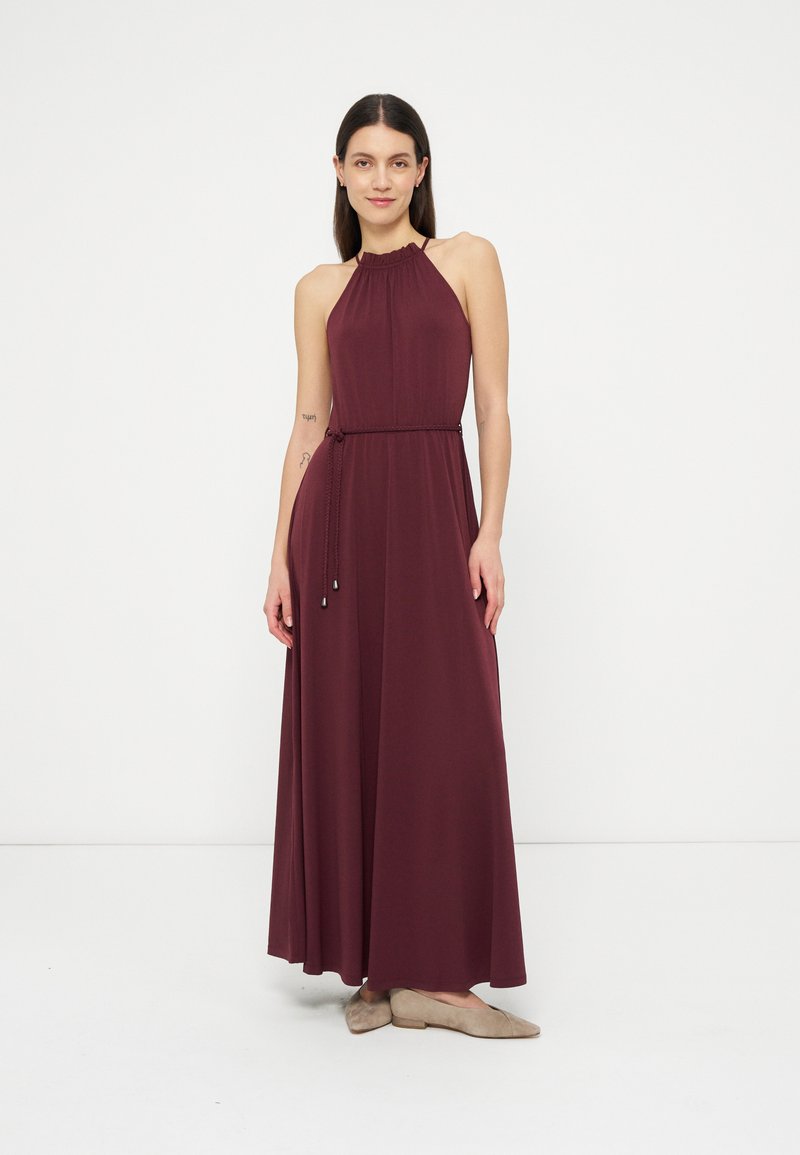 Anna Field Jersey dress - fig/bordeaux - Zalando.ie