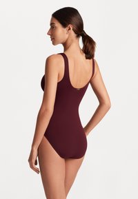 Lauren Ralph Lauren RING OTS UW 1PC - Jednodílné plavky - claret