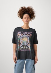 Billabong UNDER THE PALMS - Marškinėliai su spaudiniu - off black