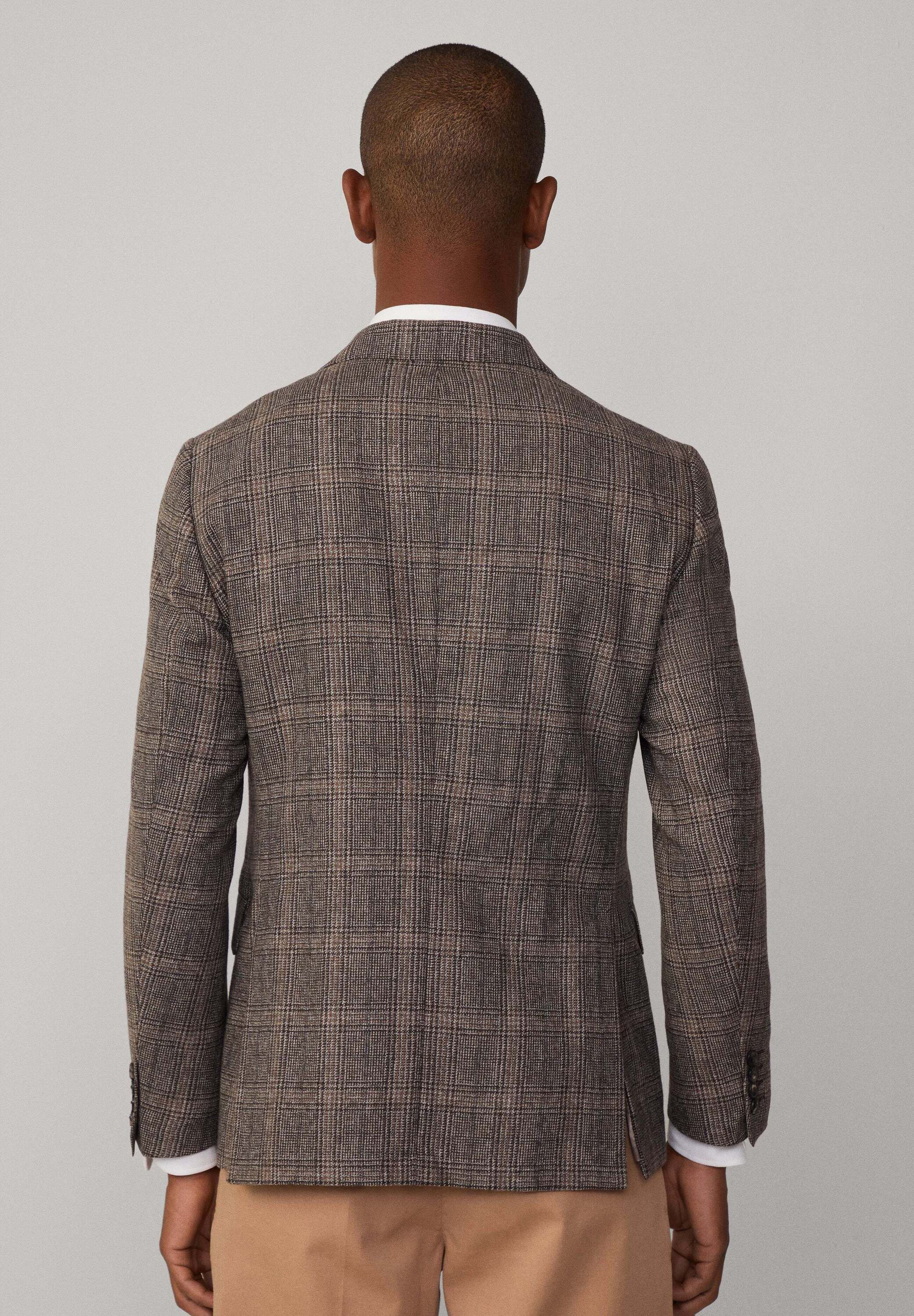 Hackett London FANCY CHECK - Blazer jacket - light brown/beige