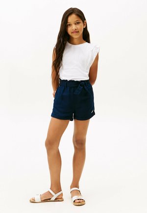 BRODERIE ANGLAISE SLEEVE  - Camiseta básica - white