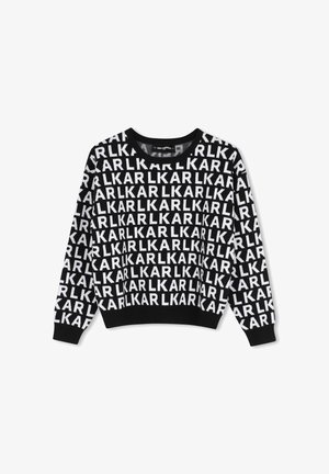 KARL LAGERFELD KIDS, PULL MANCHES LONGUES - Pullover - noir blanc