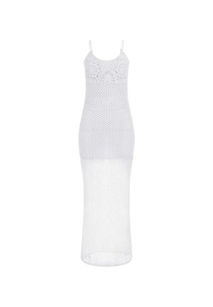 LANGES HÄKELKLEID - Vestito casual - weiß
