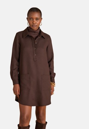 RISE - Robe chemise - marron