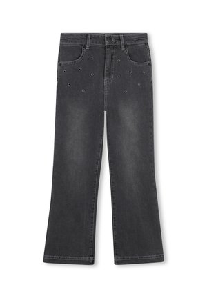 HOSE MIT VERSTELLBAREM BUND - Vaqueros rectos - denim black