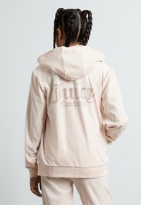 Juicy Couture DIAMANTE ZIP THROUGH HOODIE - Športna jopa s kapuco na zadrgo - shell