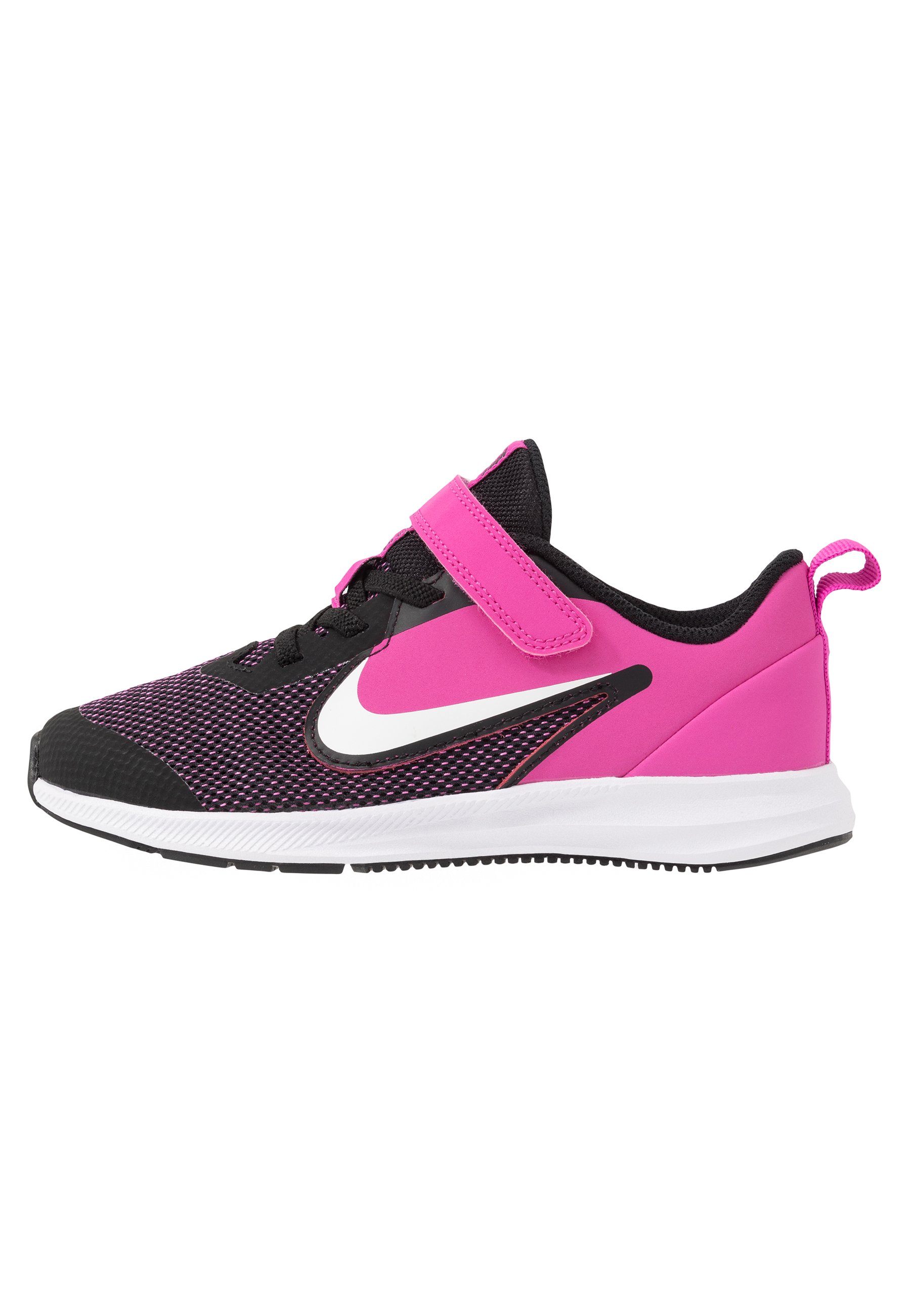 Nike Performance DOWNSHIFTER 9 - Zapatillas de running neutras -  black/white/active fuchsia/negro - Zalando.es
