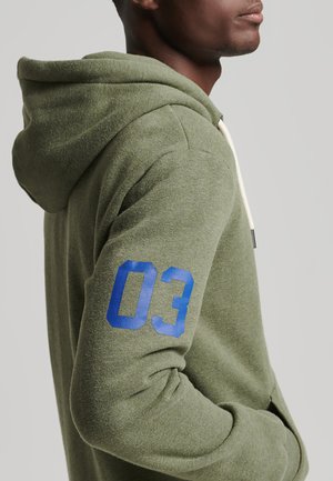 VINTAGE LOGO CLASSIC - Mikina s kapucí - thrift olive marl