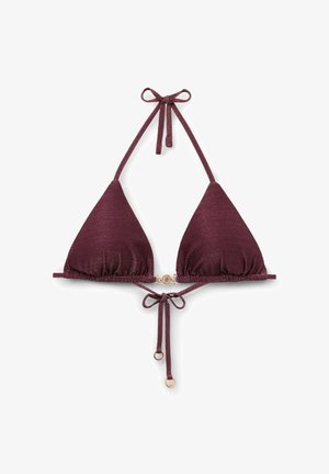 Calzedonia, GOLDEN GLOW TRIANGLE - Bikinitop - burgundy