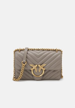 LOVE ONE MINI  - Cross body bag - walnut/antique gold-coloured