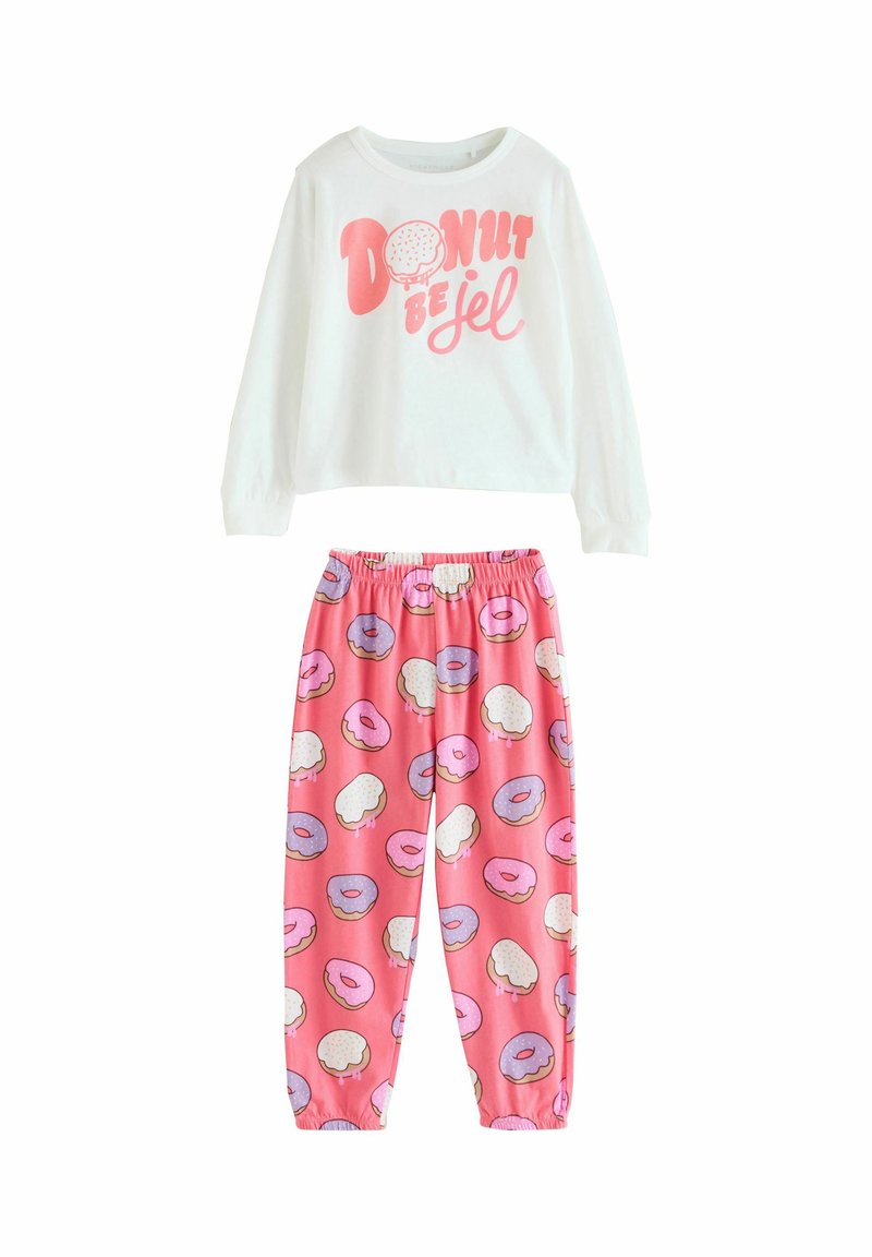 Next SET 3 PACK - Pigiama - avocado slogan print/fuxia