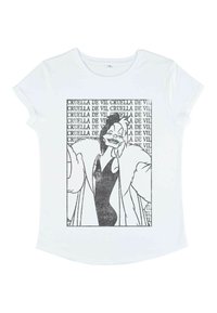Disney 101 DALMATIANS CRUELLA DE VIL - Triko s potiskem - white