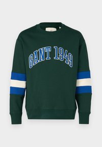 75TH ANNIVERSARY CAPSULE - COLORBLOCK SLEEVE CNECK - Sweatshirt - tartan green