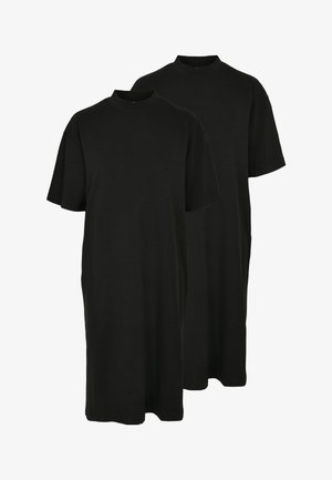 Urban Classics, 2-PACK - T-shirt-kjole - black black