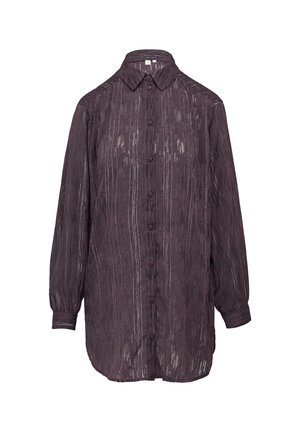 QS LEICHT TRANSPARENTE GLANZEFFEKTEN - Chemisier - aubergine