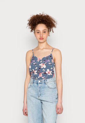 ONLNOVA PARIS SINGLET - Top - vintage indigo butterfly floral