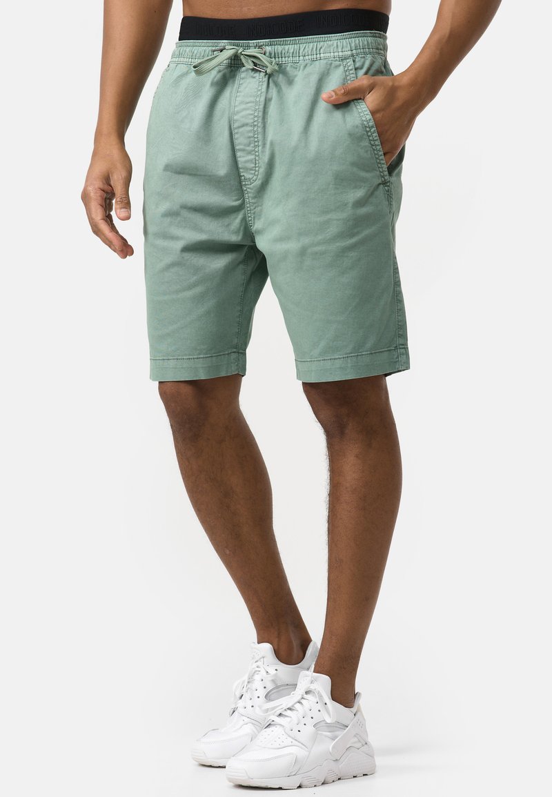 INDICODE JEANS KELOWNA Short meadow/vert ZALANDO.FR