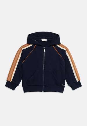 Versace, GREEK CONTRAST MAINLINE EMBROIDERY UNISEX - Φούτερ με φερμουάρ - dark navy/cream/caramel