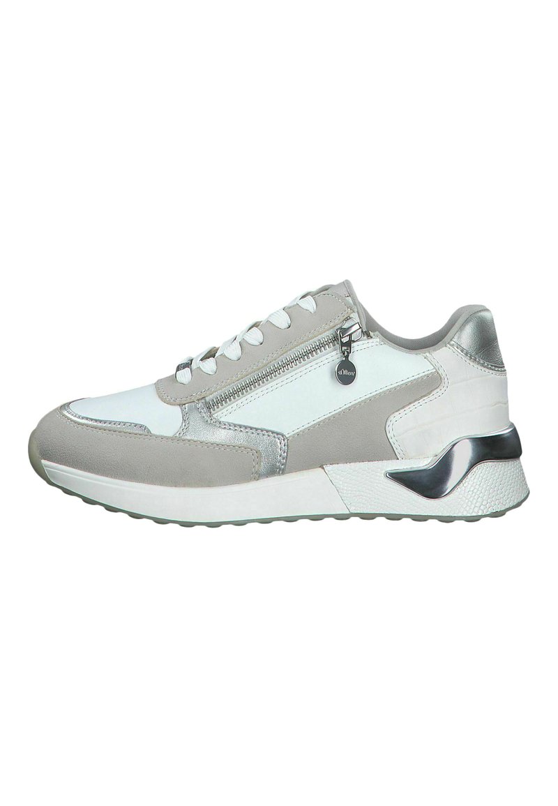 s.Oliver SNEAKER - Trainers - white/silver