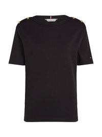 T-shirt med print - black