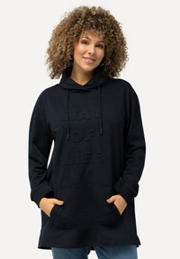 Ulla Popken 3D-PRÄGUNG OVERSIZED STEHKRAGEN LANGARM - Felpa