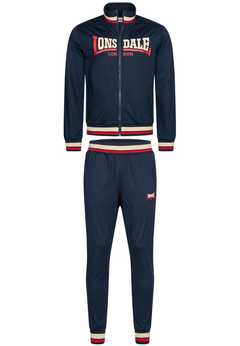 Lonsdale Trainingsanzug - white black red/hellrot