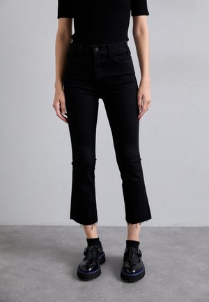 Bootcut jeans - black denim