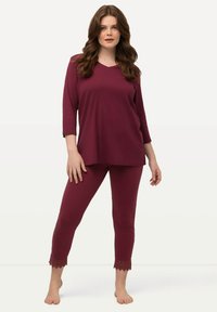 Ulla Popken 7/8 - Legging (type pantalon) - berry