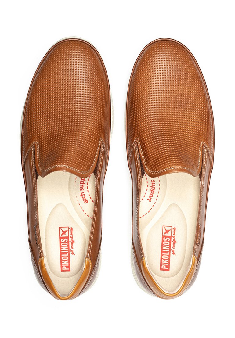 PIKOLINOS Fuencarral Tan Leather Loafers slip-one PIKOLINOS Fuencarral Men main image 3