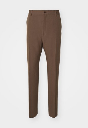 Filippa K TAPERED TAILORED TROUSERS - Kostiuminės kelnės - dark driftwood