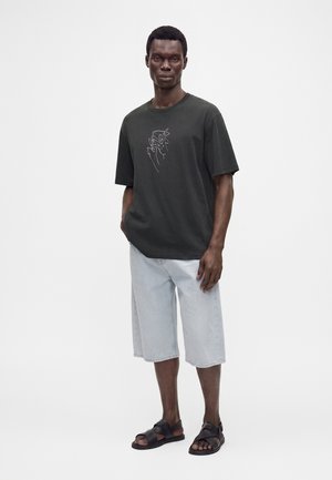 Samsøe Samsøe, SAGILES UNISEX - T-shirt imprimé - black lines