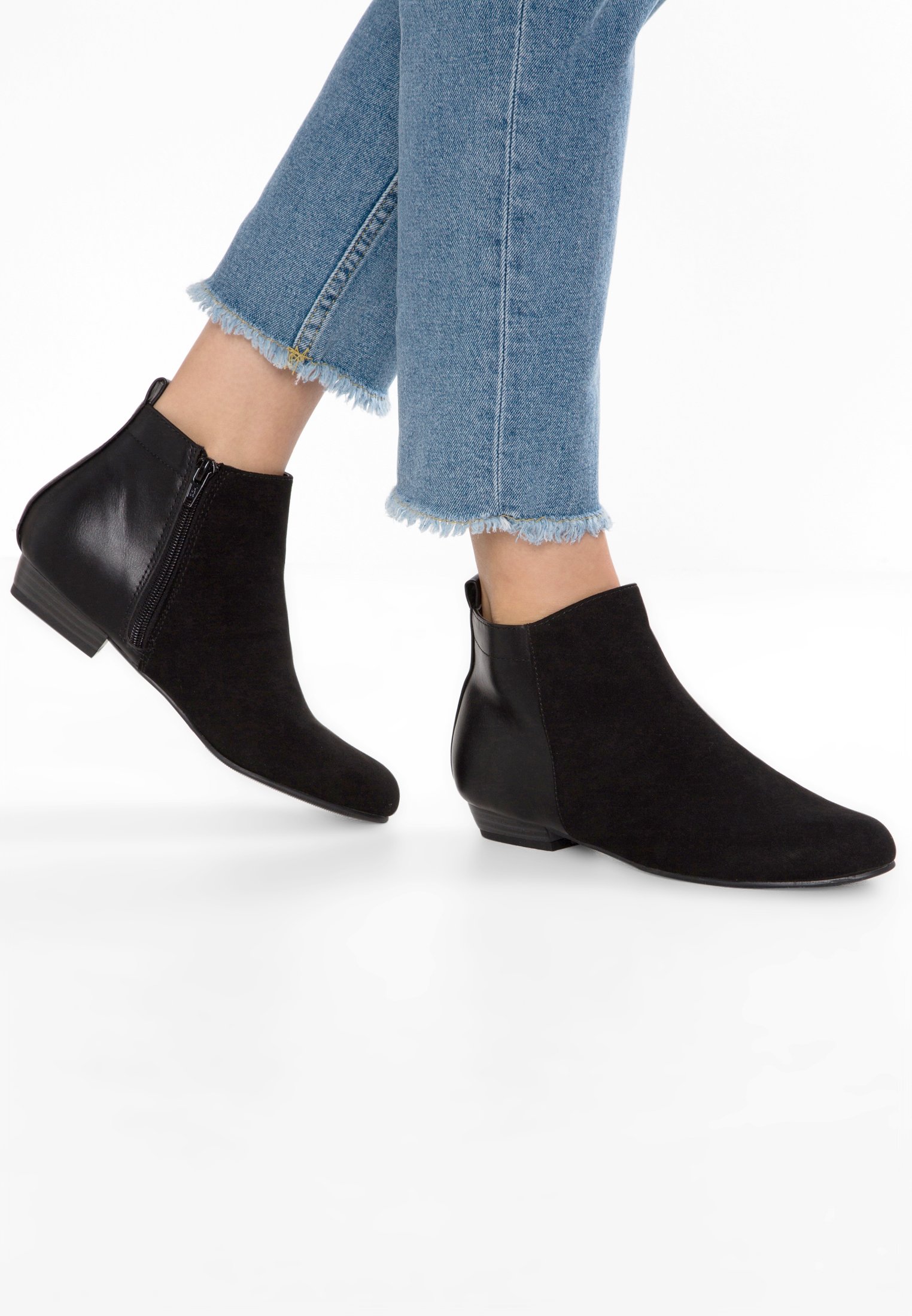 dune flat ankle boots