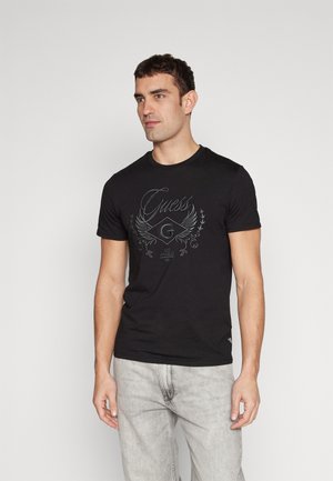 Guess - T-shirt z nadrukiem