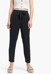 Stradivarius Tygbyxor - black