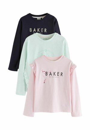 GRAPHIC FRILL 3 PACK - Pitkähihainen paita - pink blue