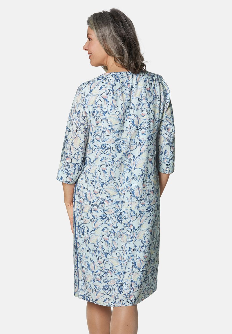 Damen Freizeitkleider | GOLDNER FIGURSCHMEICHELNDES EDLEM Freizeitkleid blau / gemustert/blau-meliert - NN98415 Damen Freizeitkleider | GOLDNER FIGURSCHMEICHELNDES EDLEM Freizeitkleid blau / gemustert/blau-meliert - NN98415