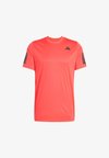 CLUB 3 STRIPES TEE - Sport T-Shirt - semi lucid red