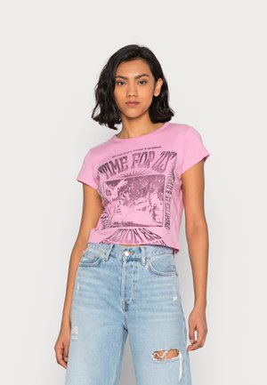 SLIM TREND MAY - T-shirts med print - pink