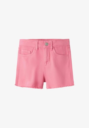 MOM FIT - Kratke hlače iz džinsa - aurora pink