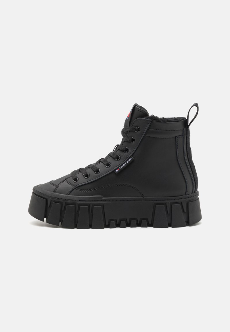 Tommy Jeans FLATFORM - High-top trainers - black