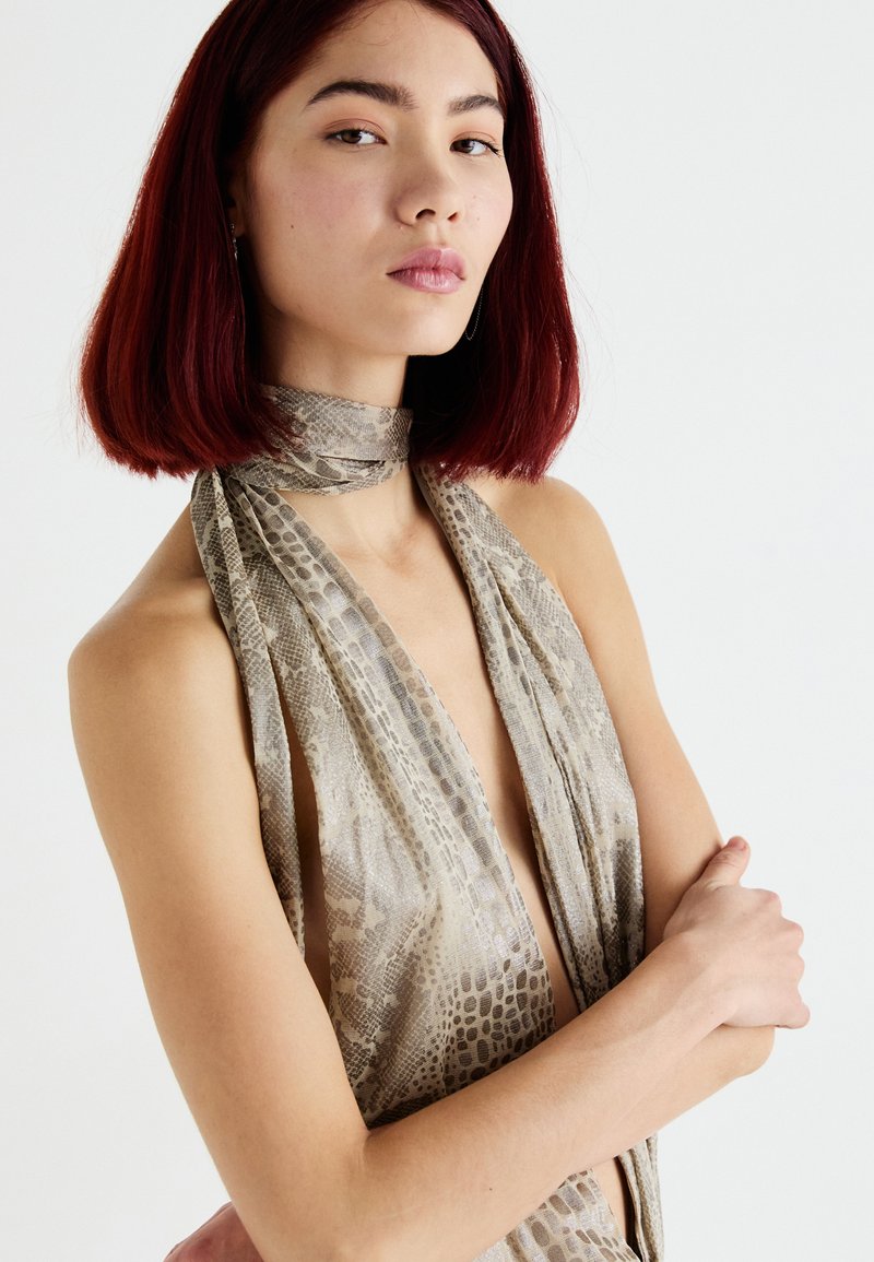 cream dress sweater Sleeveless Turtleneck Dress