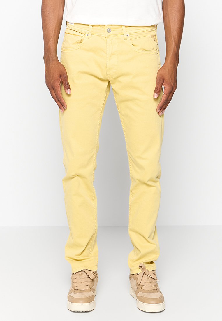 Replay Straight leg jeans geel Replay Straight leg jeans geel