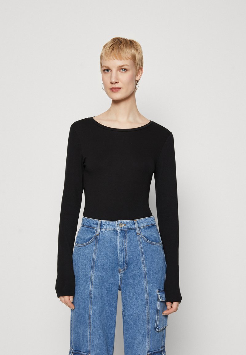 Gap Tall CREW - Pikkade varrukatega topp - black
