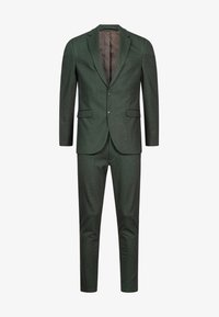 Unselected, green herringbone