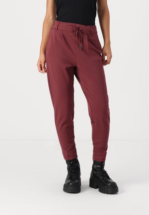 ONLPOPTRASH EASY - Trousers - red mahogany