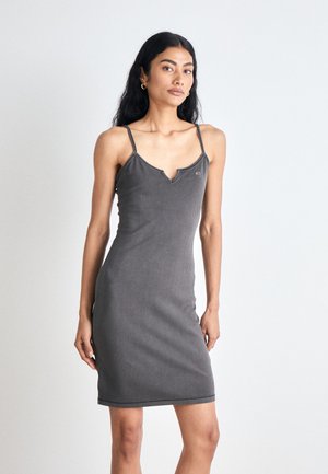 STRAPPY DRESS - Rochie tip creion - black
