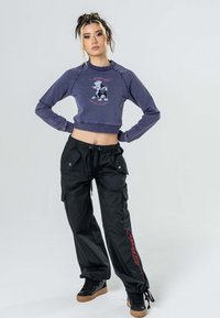 Ed Hardy TRUE TO MY LOVE - Cargo trousers - washed black